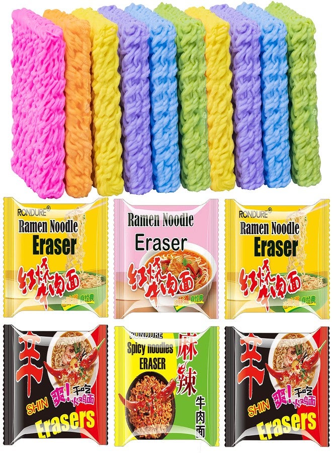 Rondure Ramen Erasers For Kids 8 Pcs Noodle Food Erasers For Kids Prizes Desk Pets For Kids Classroom Must Haves - Image 2